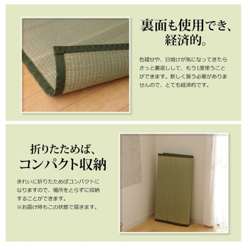 純国産 い草 上敷き カーペット 双目織 『草津』 本間8畳(約382×382cm） 【北海道・沖縄・離島 送料別】_5