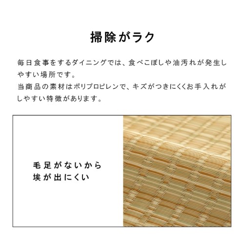 カーペット ダイニング ラグ  日本製  ござ   グリーン 本間4.5畳（約286.5×286cm）「バルカン」  【北海道・沖縄・離島 送料別】_4