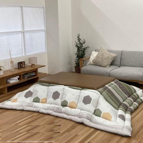 こたつ布団 掛布団 『くるみ』 オレンジ 約205×205cm  【北海道・沖縄・離島 送料別】