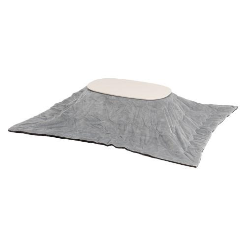 こたつ＋うす掛け布団　２点セット（天板ホワイト+布団グレー）カルミナ950WS+ビケ950GY  【北海道・沖縄・離島 送料別】