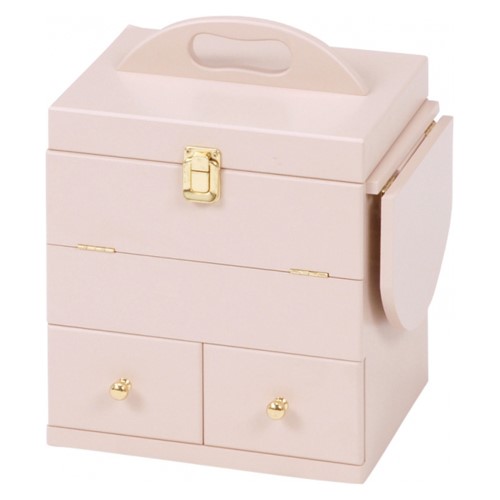 コスメボックス ピンク MUD-6930PI (約)幅26×奥行19×高さ31cm  【北海道・沖縄・離島 送料別】 6,028円