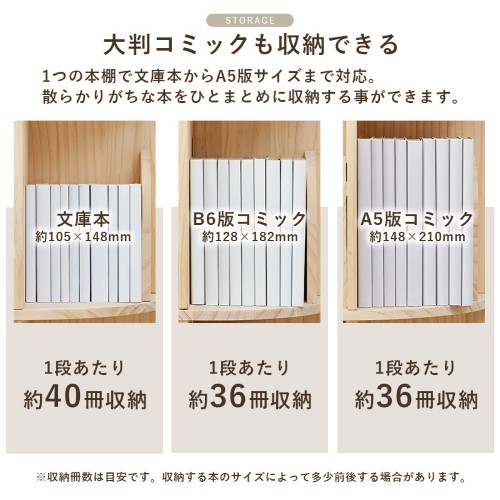 丸回転ラック ナチュラル MUD-6427NA (約)幅39×奥行39×高さ97cm 【北海道・沖縄・離島 送料別】_4