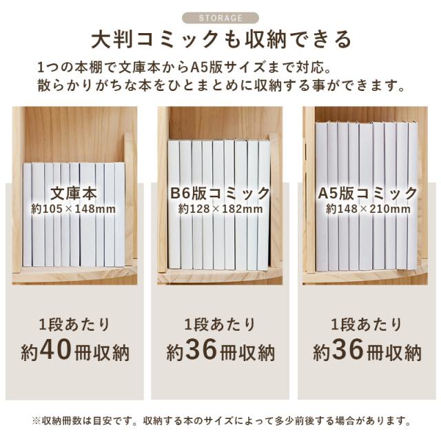 丸回転ラック ナチュラル MUD-6428NA (約)幅39×奥行39×高さ128cm 【北海道・沖縄・離島 送料別】_4