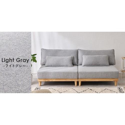 ソファ ライトグレー LSF-4442-N-LGY-LS (約)幅180×奥行91×高さ69×座面高36cm 【北海道・沖縄・離島 送料別】