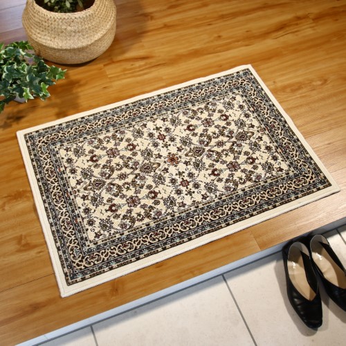 国産モケット アントワーヌ  アイボリー  約70X120cm  【北海道・沖縄・離島 送料別】