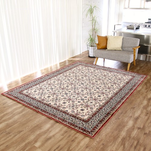 国産モケット アントワーヌ  ワイン  約240X240cm  【北海道・沖縄・離島 送料別】