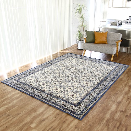 国産モケット アントワーヌ ブルー 約240X330cm 【北海道・沖縄・離島 送料別】