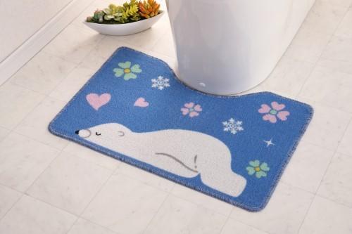 トイレマット 【しろくま】ショート（40×60cm） 【北海道・沖縄・離島 送料別】