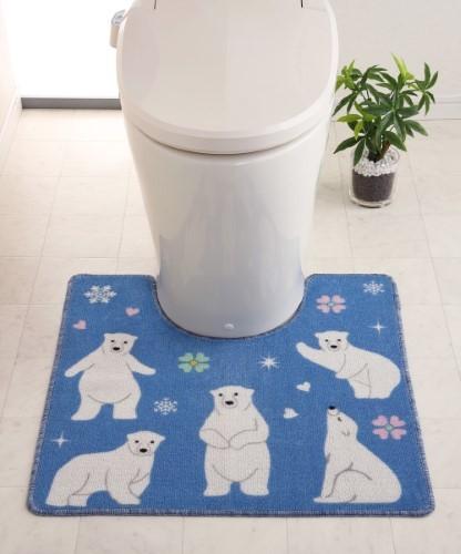トイレマット 【しろくま】レギュラー（60×60cm） 【北海道・沖縄・離島 送料別】