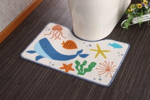 トイレマット 【海の生き物】ショート（40×60cm） 【北海道・沖縄・離島 送料別】