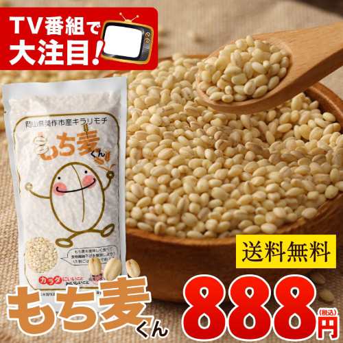 もち麦 国産 300g 送料無料 メール便 キラリモチ 雑穀 もち麦くん 穀物