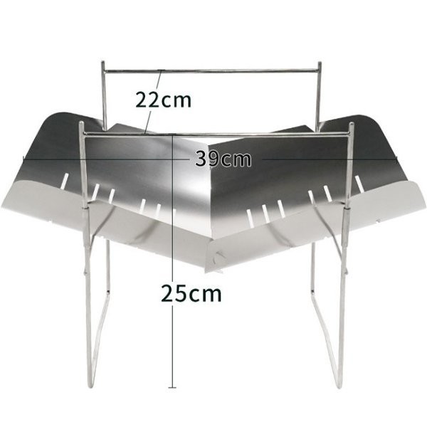 焚き火台 焚火台 バーベキューコンロ 組み立て式 折りたたみ 超軽量 A4サイズ 携帯便利 収納ケース付 スピット(串) 付 LB-77の通販はau  PAY マーケット - 株式会社リブレ au PAY マーケット店