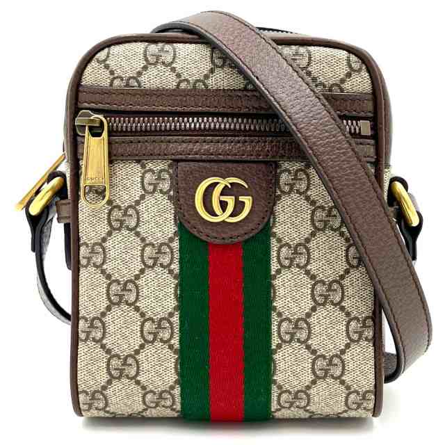 GUCCI ワンショルダーバッグ シェリーライン 黒 金金具 GG-