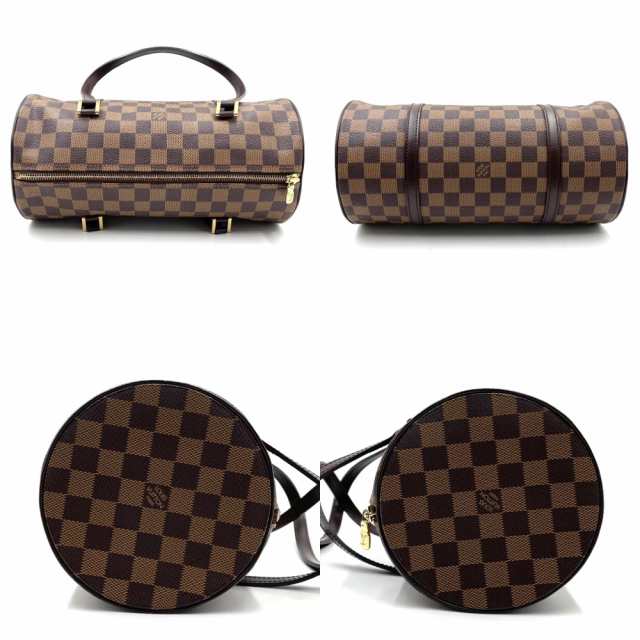 【限定価格】LOUIS VUITTON ルイヴィトン ハンドバッグ ダミエ パピヨン30 ボストンバッグ 鞄 かばん ポーチ付き N51303    ブラウン 茶 ゴールド金具 レディース 定番【品】