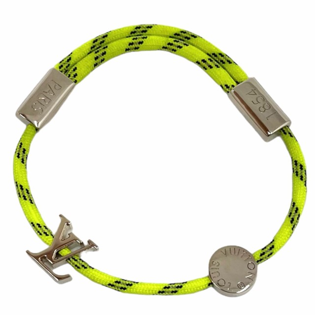 Louis Vuitton Fluo June Adjustable Bracelet - MP2145 Neon Yellow Green  Silver