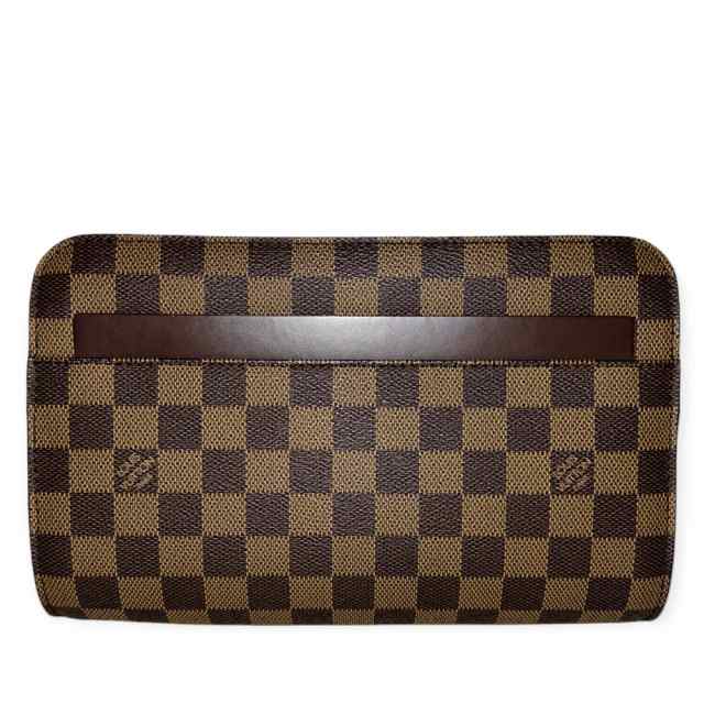 ルイ ヴィトン サンルイ セカンドバッグ クラッチ ダミエ レザー ブラウン 茶 N51993 LOUIS VUITTON（未使用　展示品）