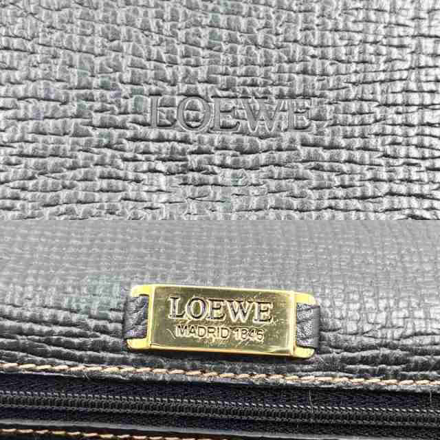 LOEWE 2WAYショルダーバッグ バルセロナ レザー ブラック