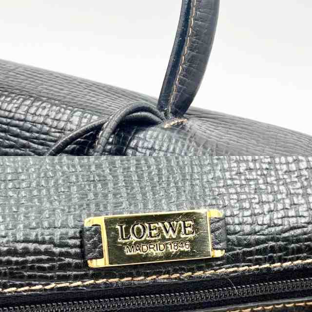 LOEWE 2WAYショルダーバッグ バルセロナ レザー ブラック