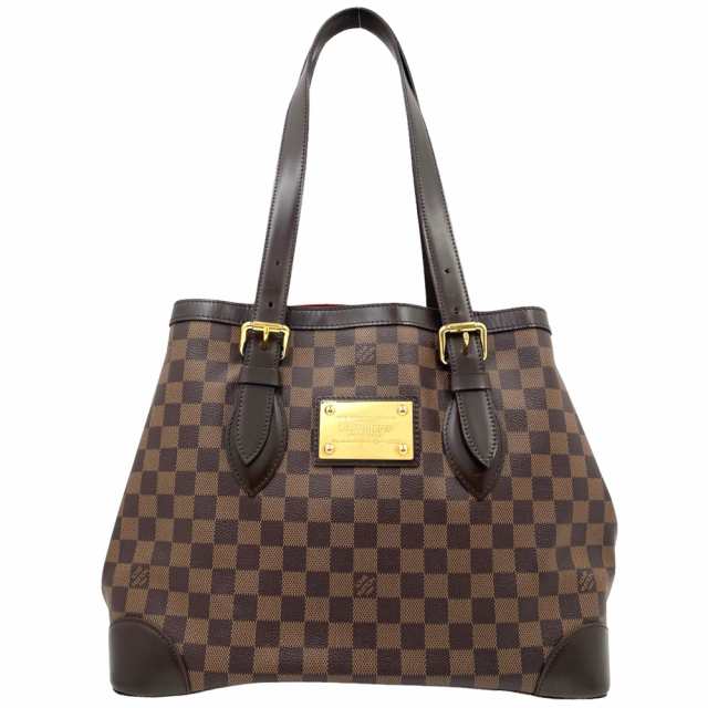 【限定価格】LOUIS VUITTON ルイヴィトン トートバッグ ダミエ ハムステッドMM ハンドバッグ ブラウン 茶 鞄 かばん N51204    ゴールド金具 レディース【品】