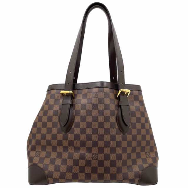 【限定価格】LOUIS VUITTON ルイヴィトン トートバッグ ダミエ ハムステッドMM ハンドバッグ ブラウン 茶 鞄 かばん N51204    ゴールド金具 レディース【品】