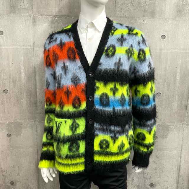 新品 ルイ ヴィトン 22AW モノグラム モヘヤ セーターカーディガン写真色