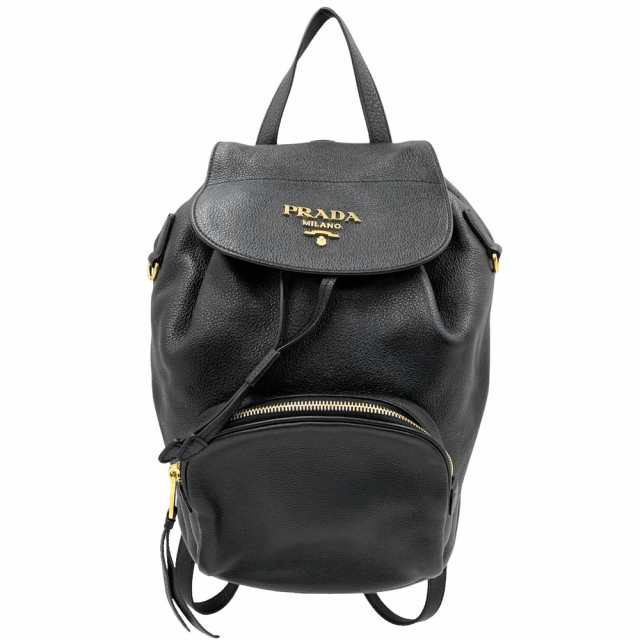 美品 PRADA/プラダ リュックサック レディース ブラック目立つ傷などがない美品