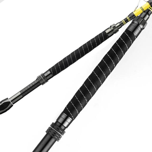 バトルシップス 総糸巻 165-150M ブラックイエロー イカ ヤリイカ カサゴ 無垢 ソリッドグラス ロード 船竿 Battleships_6