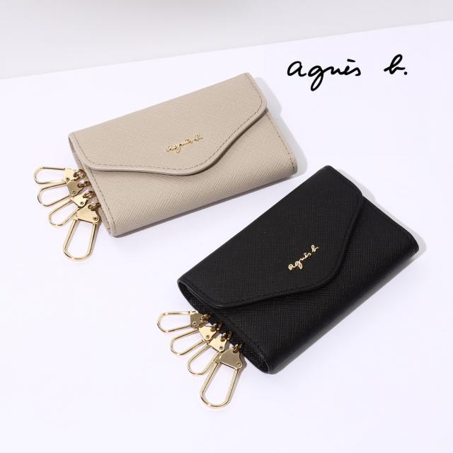 アニエスベー agnesb キーケース レディース 本革 革 レザー ブランド 可愛い コンパクト 薄型 薄い 軽量 軽い おしゃれ かわいい コンパクト ミニ 人気 大人 高級 メタルホック ギフト プレゼント 誕生日 TAW02-03 ava 女性