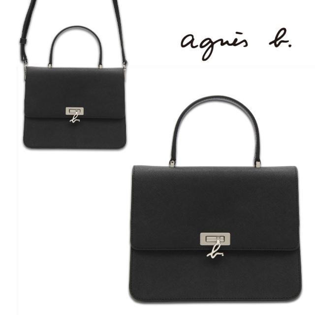 アニエスベー agnesb ショルダーバッグ レディース メンズ レザー 革 軽量 長財布 小さめ 横型 斜めがけ ブラック ブランド ロゴ 旅行 散歩 サブバッグ ミニバッグ ミニ おしゃれ かわいい シンプル 大人 人気 ギフト プレゼント MS15M-03