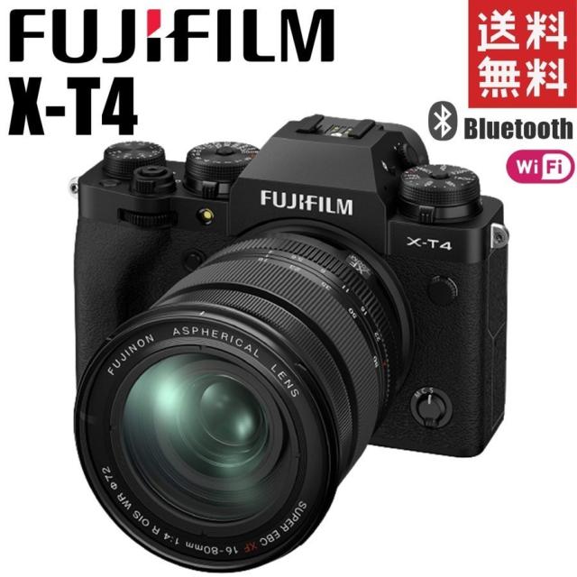 富士フイルム FUJIFILM X-T4 レンズキット ブラック ミラーレス一眼レフ Wi-Fi Bluetooth搭載 カメラ レンズ 中古の通販は 139,900円