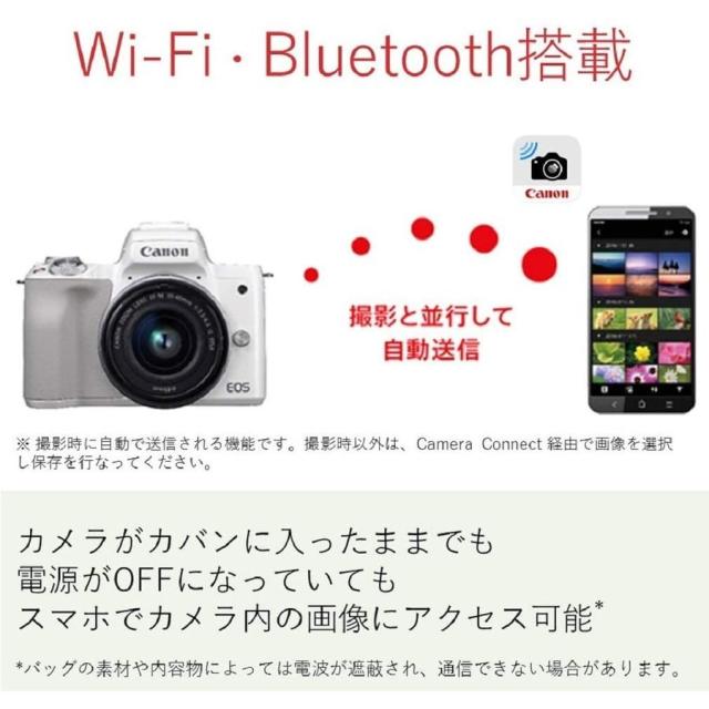 キヤノン Canon EOS Kiss M ダブルレンズキット ブラック ミラーレス 一眼レフ 中古_3