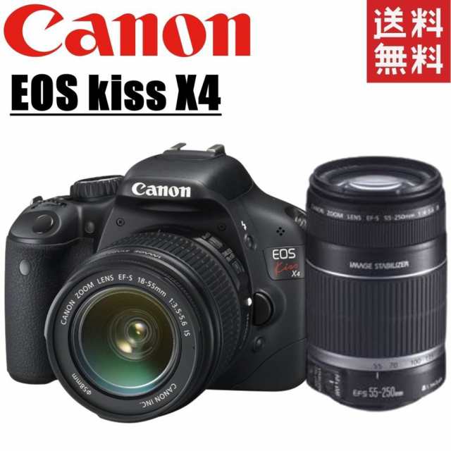 キヤノン Canon EOS kiss X4 ダブルレンズセット デジタル 一眼レフ