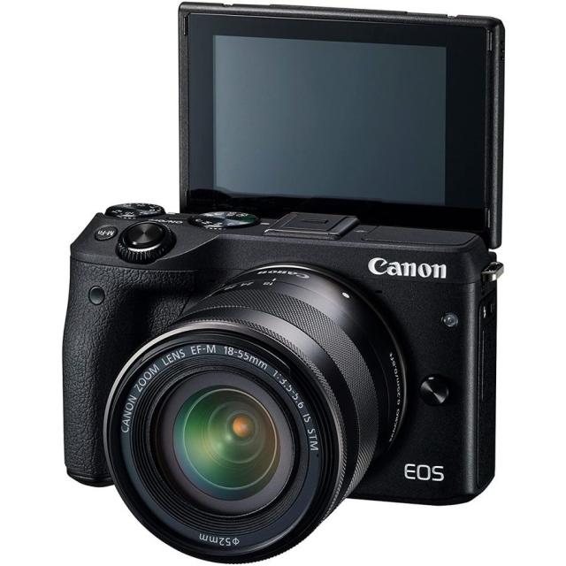 キヤノン Canon EOS M3 レンズキット ブラック ミラーレス 一眼レフ 