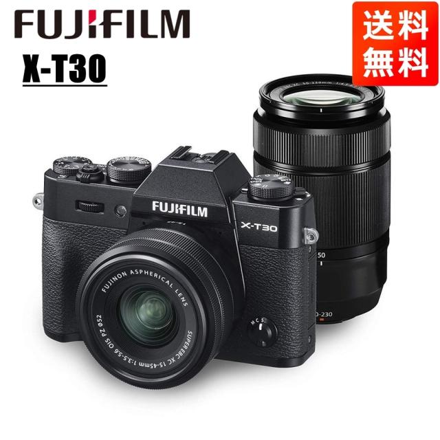 富士フイルム FUJIFILM X-T30 15-45mm 50-230mm ダブルズームレンズキット ブラック ミラーレス一眼 カメラ 中古の通販はミラーレス一眼
