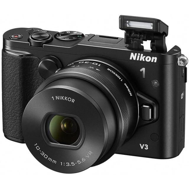 ニコン Nikon 1 V3 プレミアムキット ブラック ミラーレス 一眼レフ 中古_1
