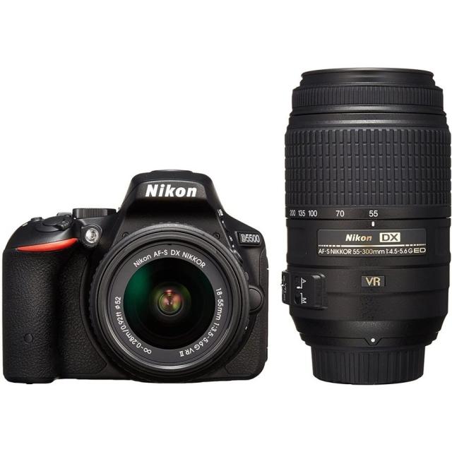 ニコン Nikon D5500 300mm ダブルレンズセット カメラ レンズ 一眼レフ