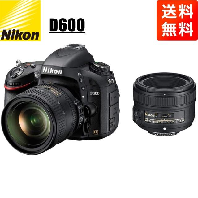 ニコン Nikon D600 24-85mm 50mm ダブルレンズセット デジタル
