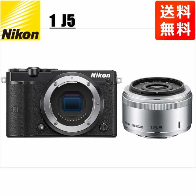 ニコン Nikon J5 ブラックボディ 18.5mm 1.8 シルバー 単焦点 レンズセット ミラーレス一眼 カメラ 中古