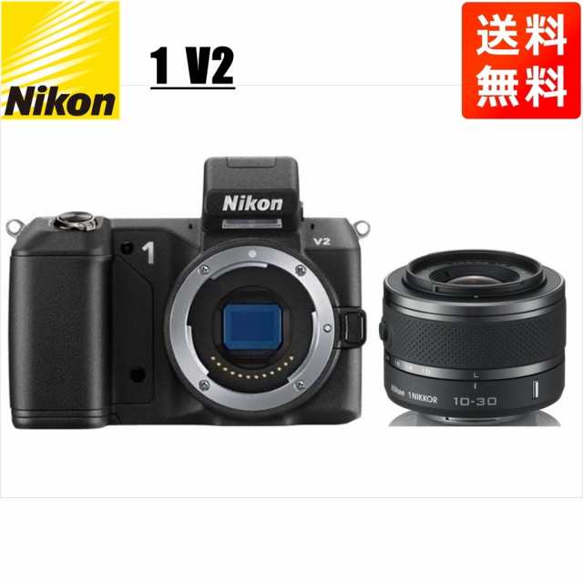 ニコン Nikon V2 ブラックボディ 10-30mm ブラック レンズセット ミラーレス一眼 カメラ カメラ