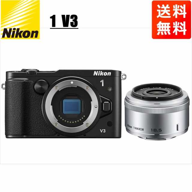 ニコン Nikon V3 ブラックボディ 18.5mm 1.8 シルバー 単焦点 レンズ