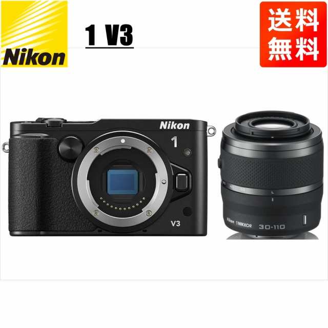 ニコン Nikon V3 ブラックボディ 30-110mm ブラック 望遠 レンズセット