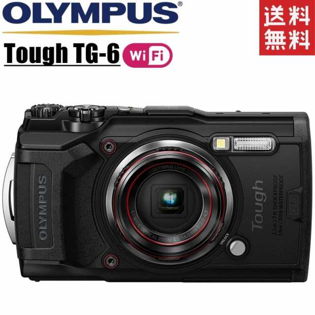 オリンパス OLYMPUS Tough TG-6 ブラック Wi-Fi GPS搭載 防水 防塵 耐衝撃 耐荷重 耐低温 耐結露 コンパクトデジタルカメラ コンデジ 中