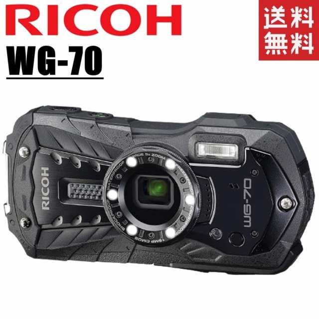 リコー RICOH WG-70 ブラック 防水 耐衝撃 防塵 耐寒 アウトドアカメラ