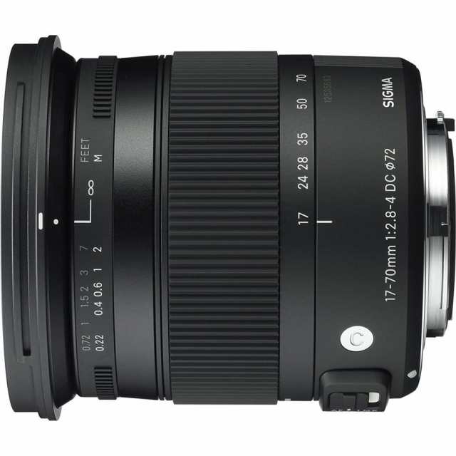 シグマ SIGMA Contemporary 17-70mm F2.8-4 DC MACRO OS HSM キヤノン 大口径 マクロレンズ 一眼レフ カメラ 中古