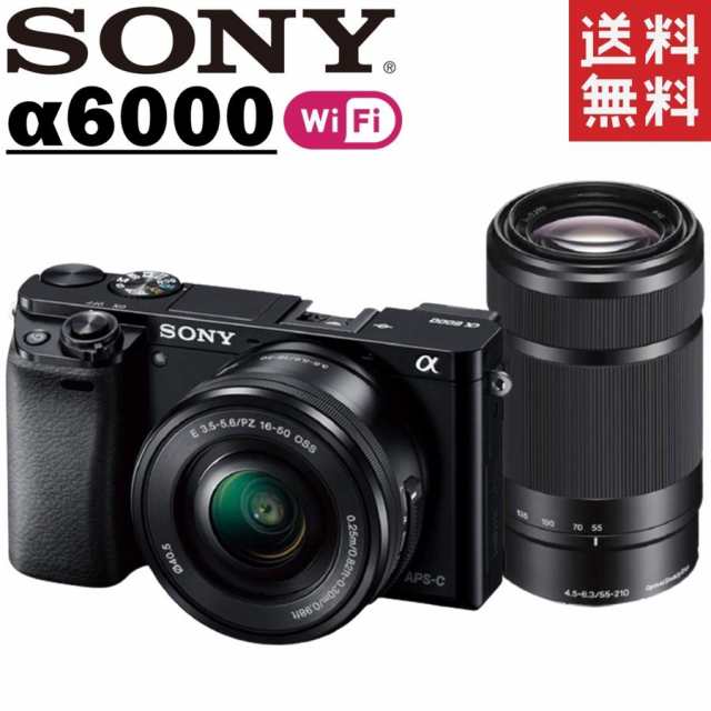 本物保証】 ソニー SONY α6000 ILCE-6000 ダブルレンズセット ブラック ミラーレス カメラ レンズ |  cgelectronics.com.np