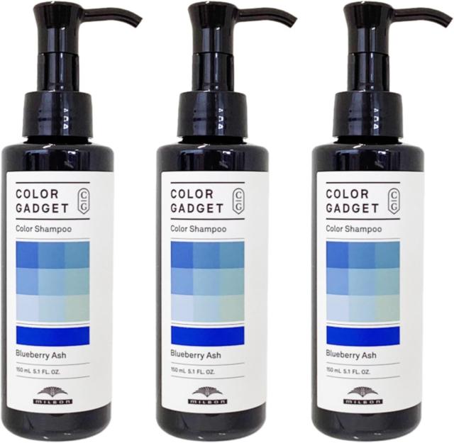 ミルボン カラーガジェッド カラーシャンプー ブルーベリーアッシュ 150ml 3本セットの通販は 5,550円