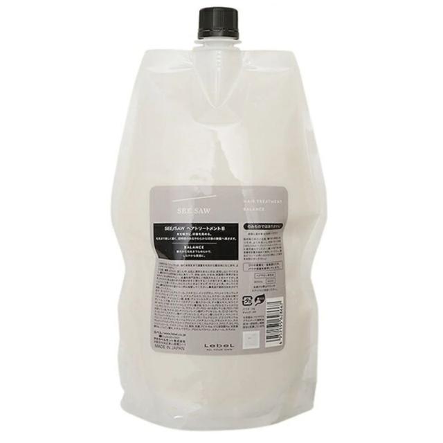 ルベル シーソー ヘア&スキャルプ バランス トリートメント B 800ml 詰め替え レフィル サロン専売品 SEE/SAWの通販は