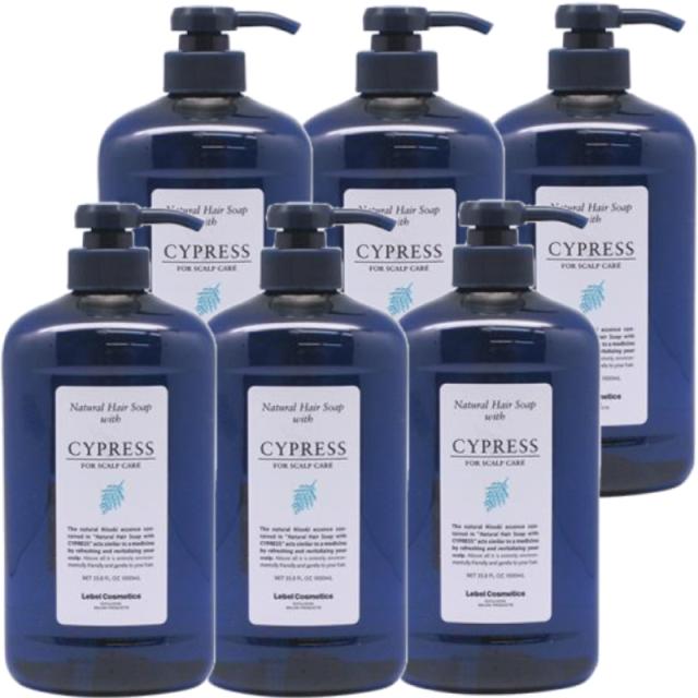 ルベル ナチュラル ヘアソープ ウィズ サイプレス CY 1000ml 本体 6個セット