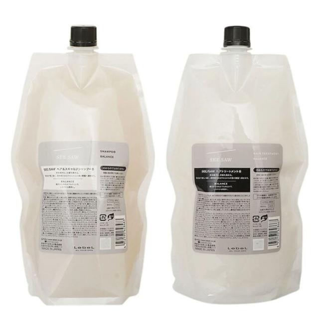ルベル シーソー ヘア&スキャルプ バランス シャンプー B 800ml+ トリートメント B 800ml サロン専売品 SEE/SAW