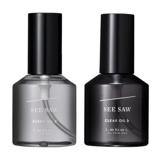 ルベル シーソー  クリアオイル フラット 80ml &シャープ 80ml 洗い流さないトリートメント アウトバス ヘアオイル サロン専売品 SEE/SAWの通販は